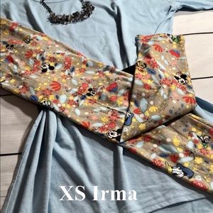 Lularoe XS Irma and OS MIckey & Friends Leggings